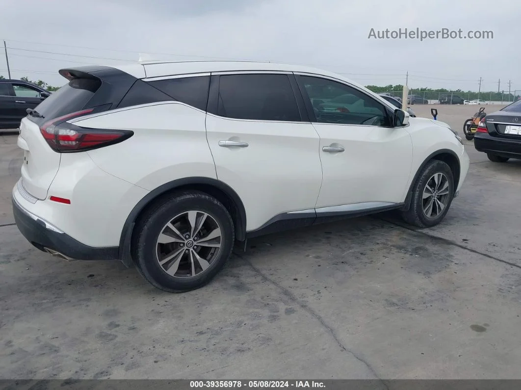 2019 Nissan Murano S White vin: 5N1AZ2MJ9KN146598