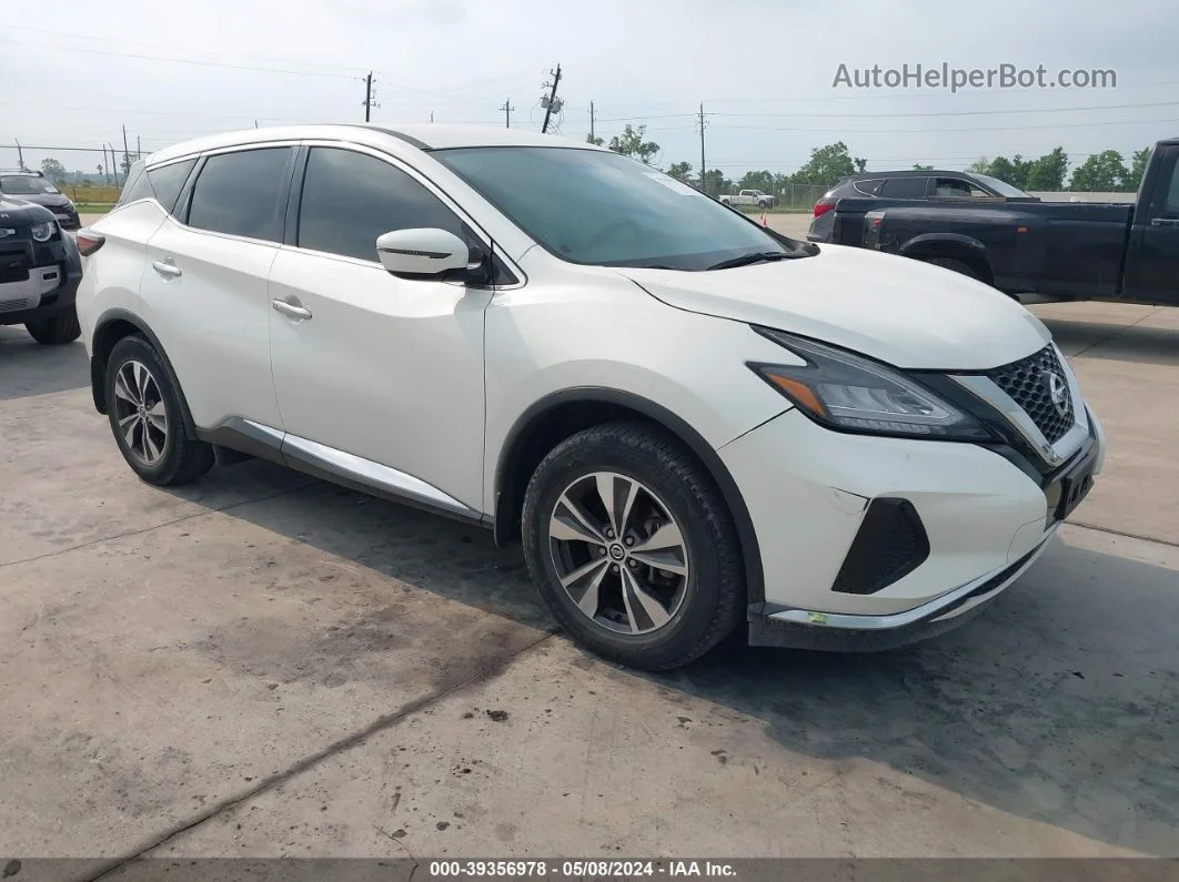 2019 Nissan Murano S White vin: 5N1AZ2MJ9KN146598