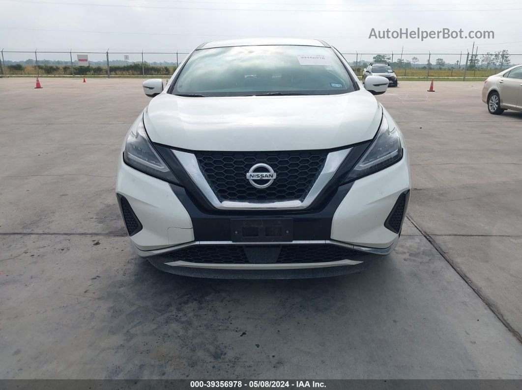 2019 Nissan Murano S White vin: 5N1AZ2MJ9KN146598