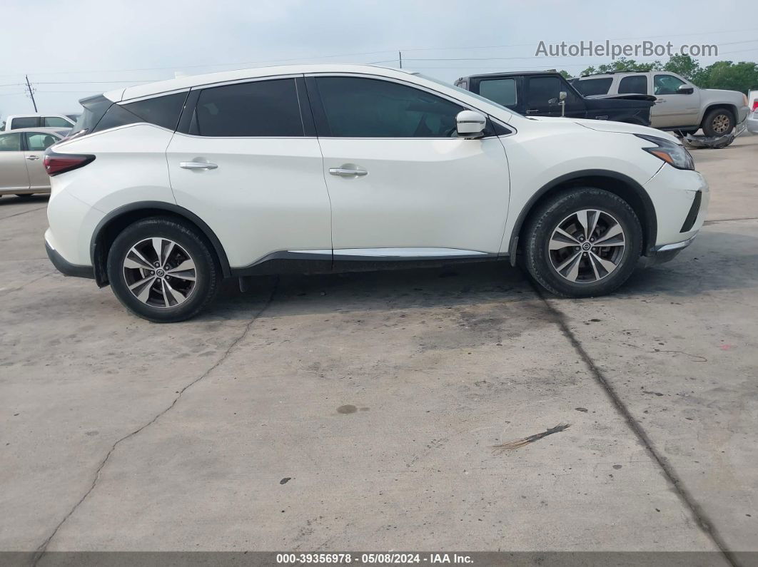 2019 Nissan Murano S White vin: 5N1AZ2MJ9KN146598