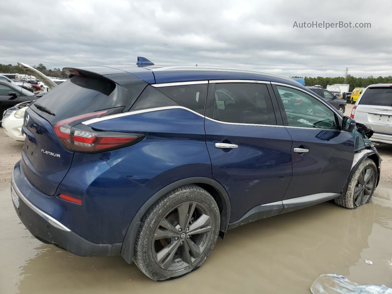 2019 Nissan Murano S Blue vin: 5N1AZ2MJXKN102061