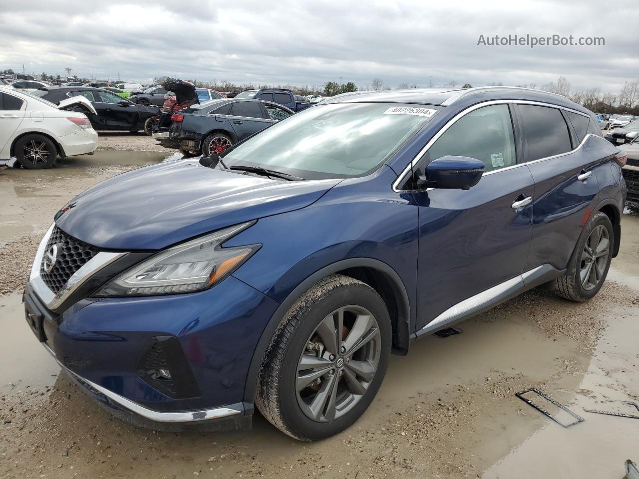 2019 Nissan Murano S Blue vin: 5N1AZ2MJXKN102061