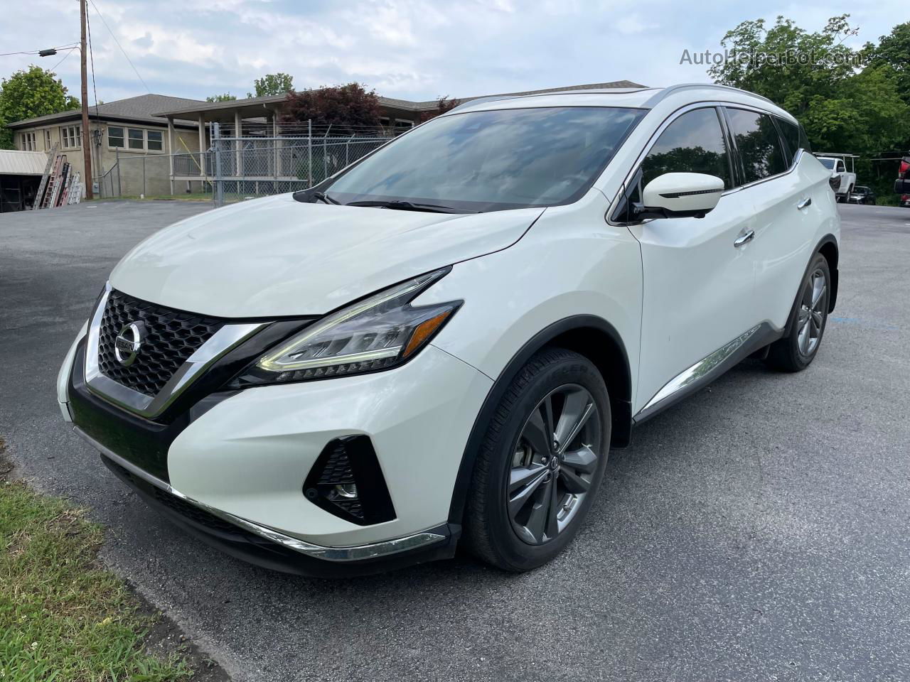 2019 Nissan Murano S White vin: 5N1AZ2MJXKN113206