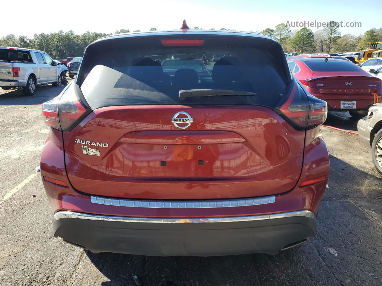 2019 Nissan Murano S Red vin: 5N1AZ2MJXKN137893