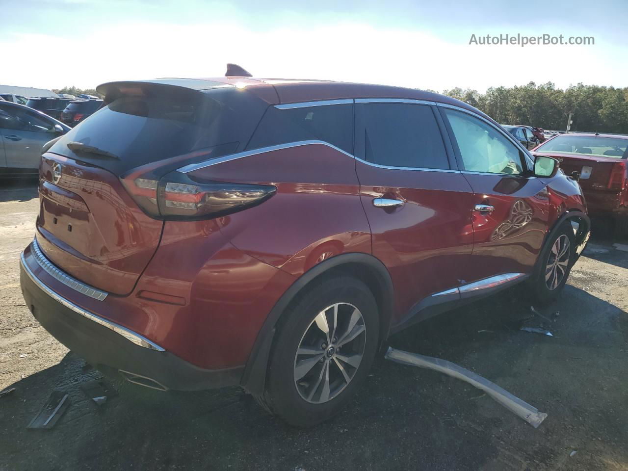 2019 Nissan Murano S Red vin: 5N1AZ2MJXKN137893