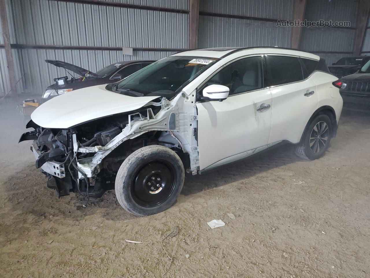 2019 Nissan Murano S White vin: 5N1AZ2MJXKN144052