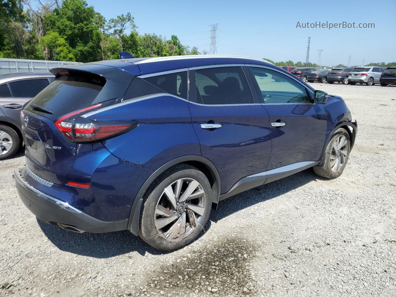 2019 Nissan Murano S Синий vin: 5N1AZ2MS0KN141542