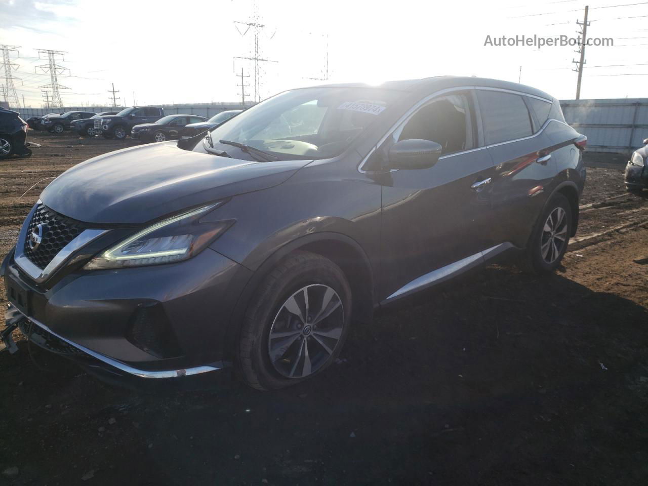 2019 Nissan Murano S Gray vin: 5N1AZ2MS0KN142741