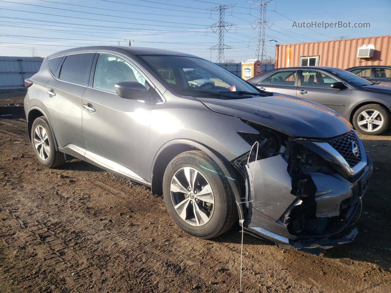 2019 Nissan Murano S Gray vin: 5N1AZ2MS0KN142741