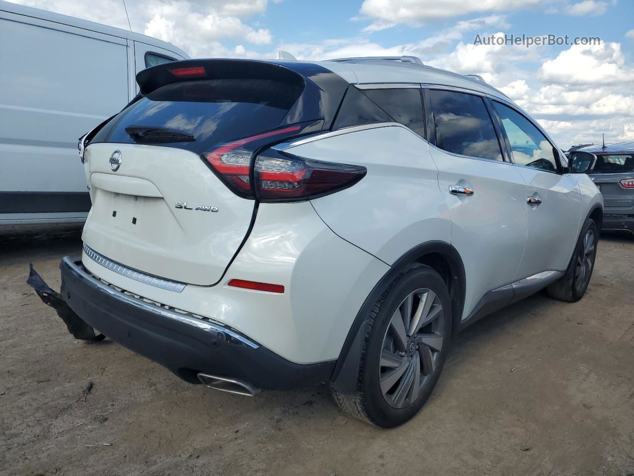 2019 Nissan Murano S White vin: 5N1AZ2MS0KN152993