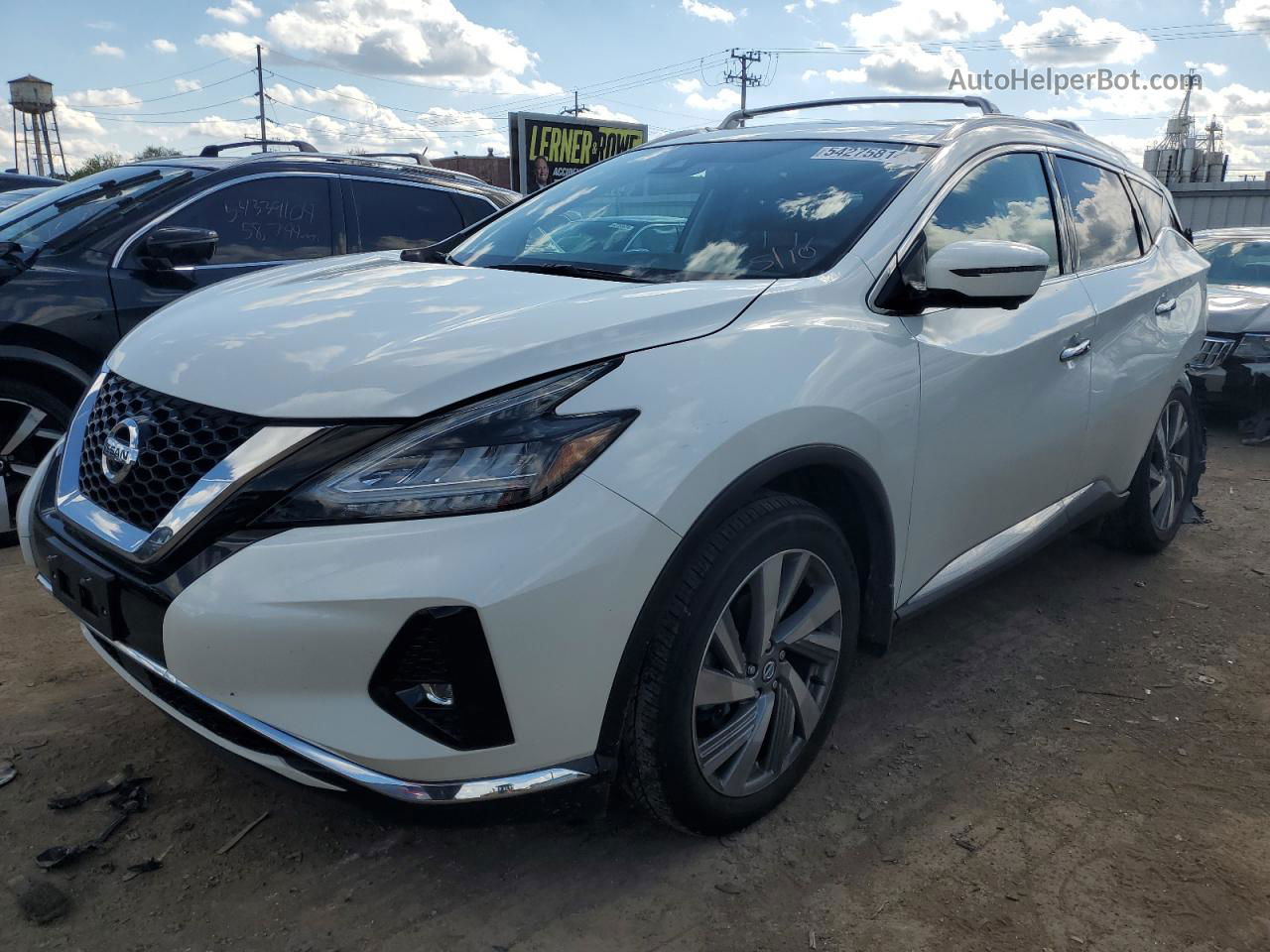 2019 Nissan Murano S White vin: 5N1AZ2MS0KN152993