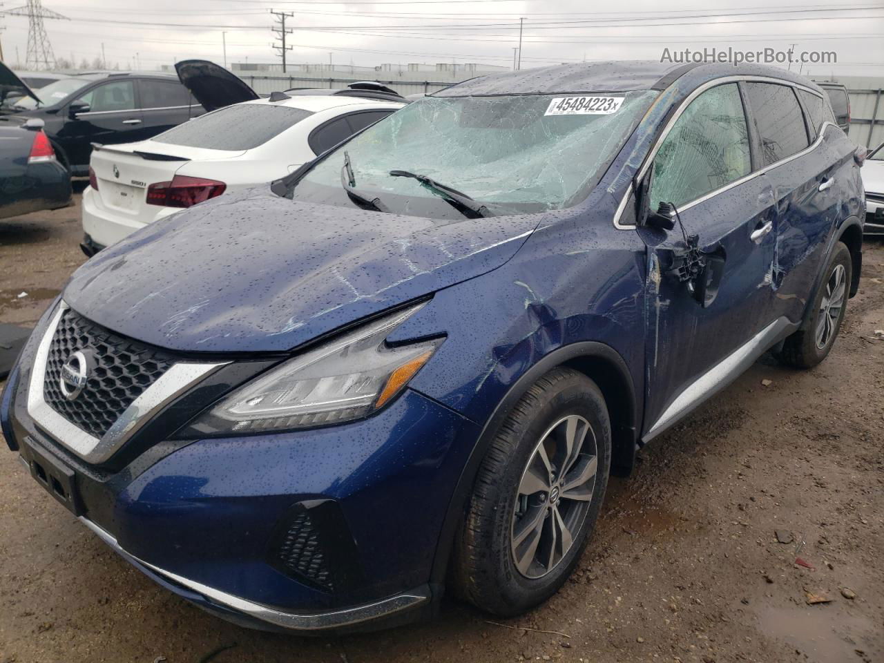 2019 Nissan Murano S Синий vin: 5N1AZ2MS0KN159250