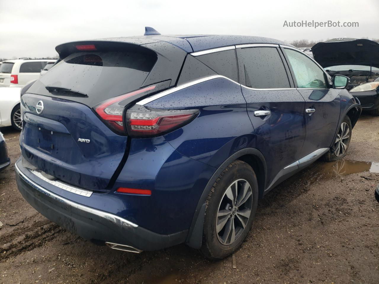 2019 Nissan Murano S Синий vin: 5N1AZ2MS0KN159250