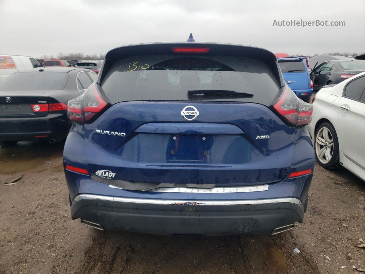 2019 Nissan Murano S Blue vin: 5N1AZ2MS0KN159250