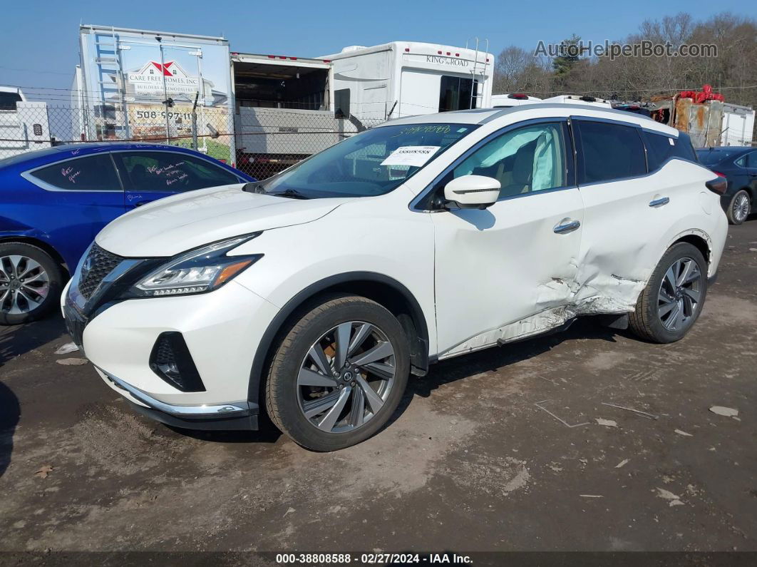 2019 Nissan Murano Sl White vin: 5N1AZ2MS0KN164884