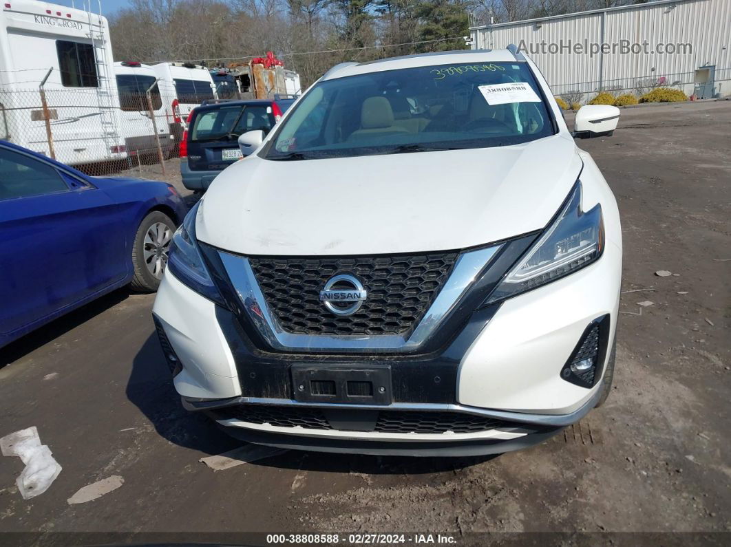 2019 Nissan Murano Sl White vin: 5N1AZ2MS0KN164884