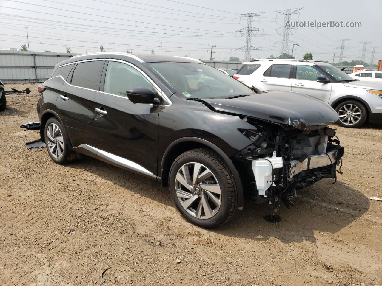 2019 Nissan Murano S Черный vin: 5N1AZ2MS1KN147348