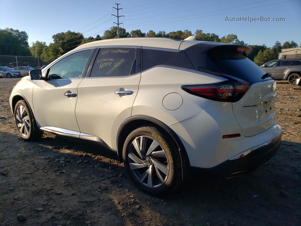 2019 Nissan Murano S Белый vin: 5N1AZ2MS1KN156261