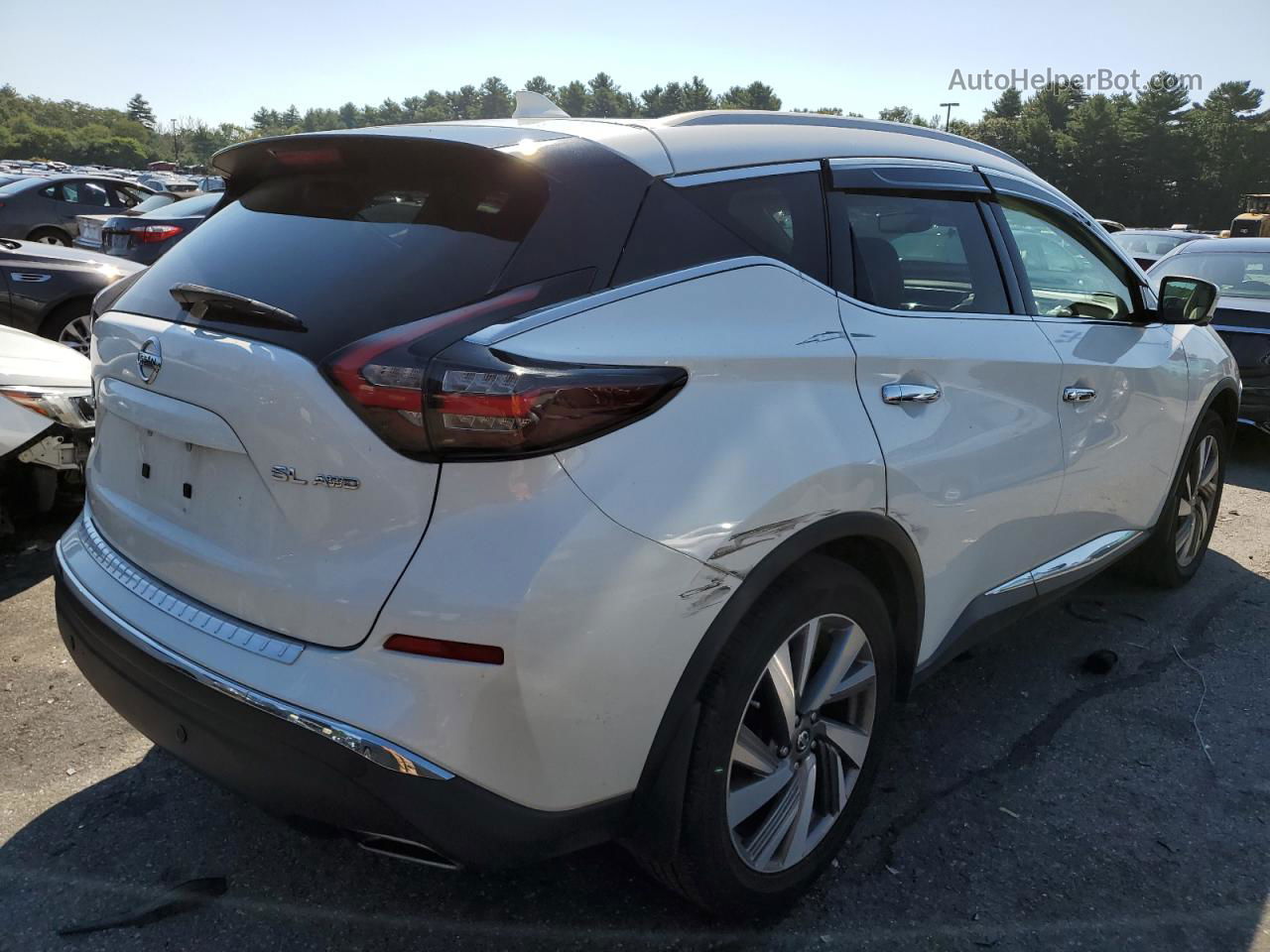 2019 Nissan Murano S White vin: 5N1AZ2MS2KN107098