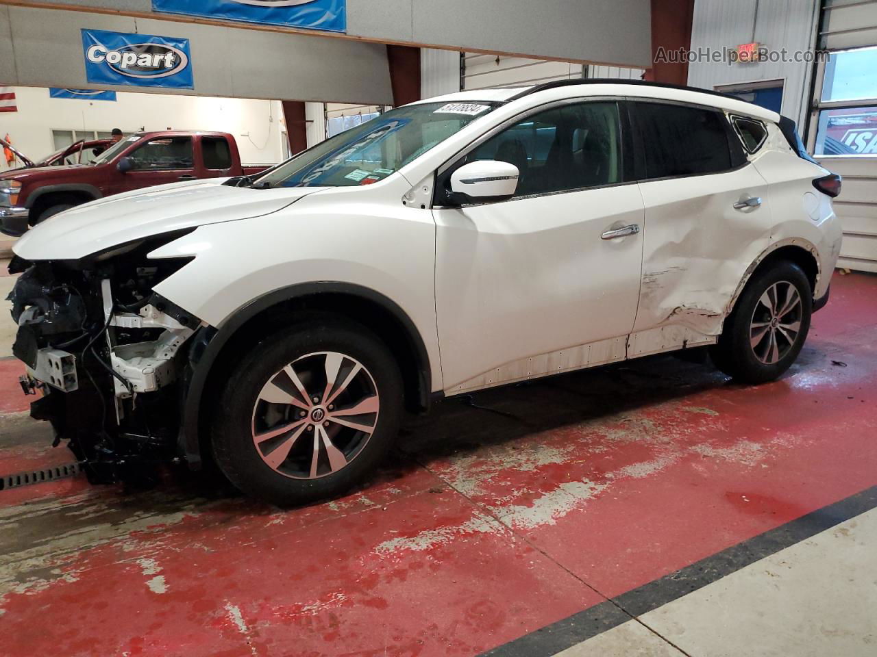 2019 Nissan Murano S White vin: 5N1AZ2MS2KN140456