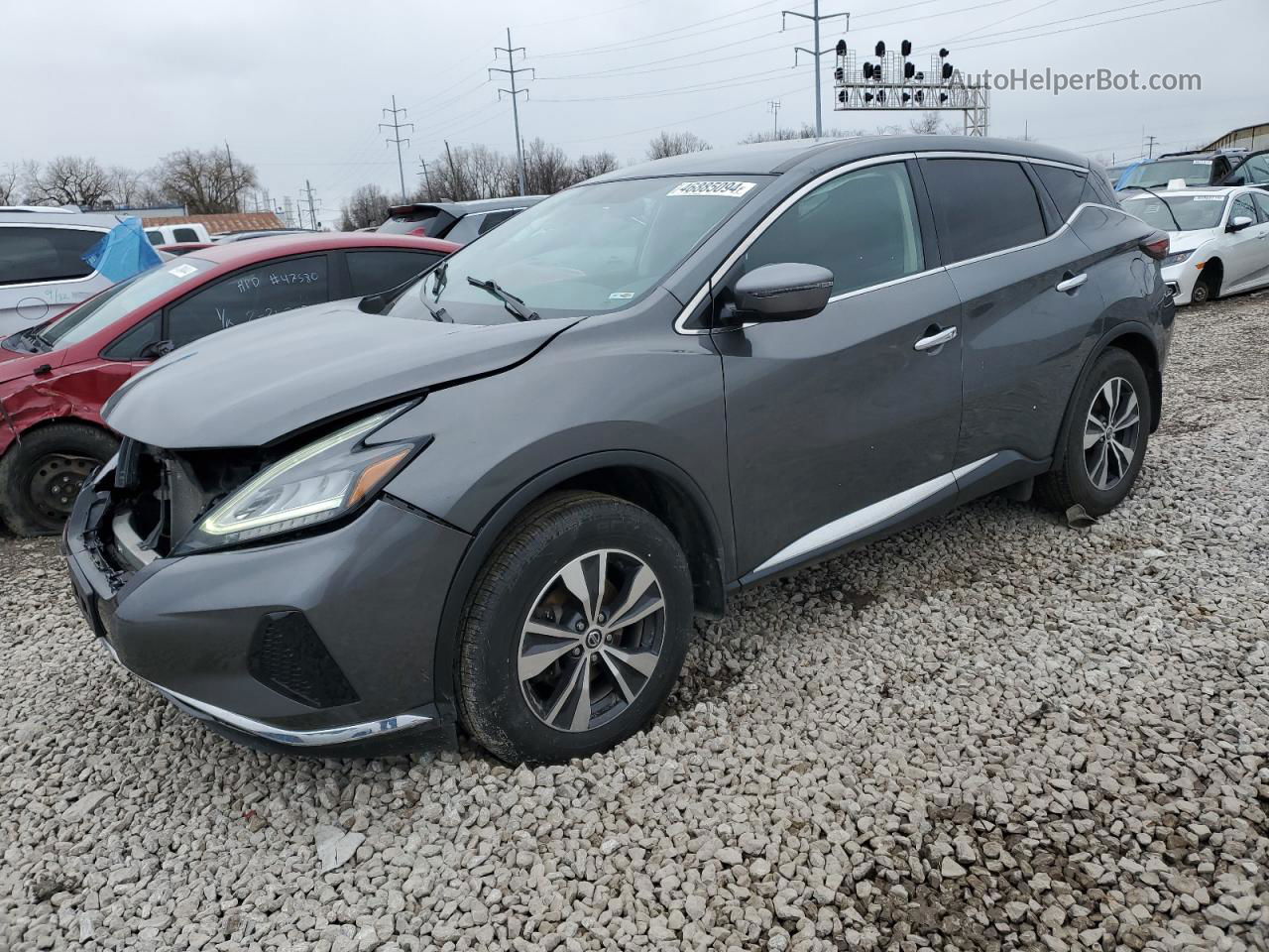 2019 Nissan Murano S Серый vin: 5N1AZ2MS2KN141817