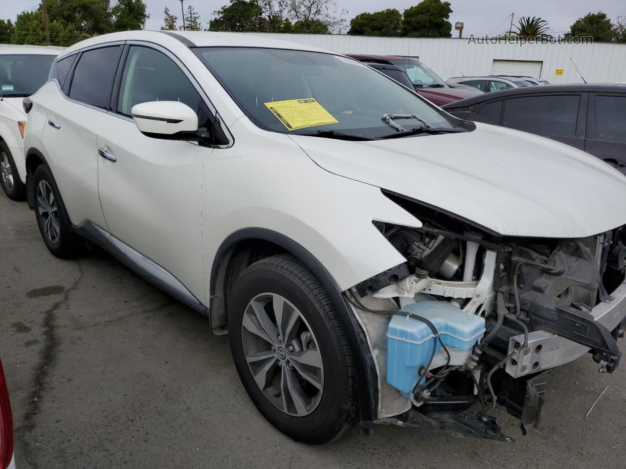 2019 Nissan Murano S White vin: 5N1AZ2MS2KN160724