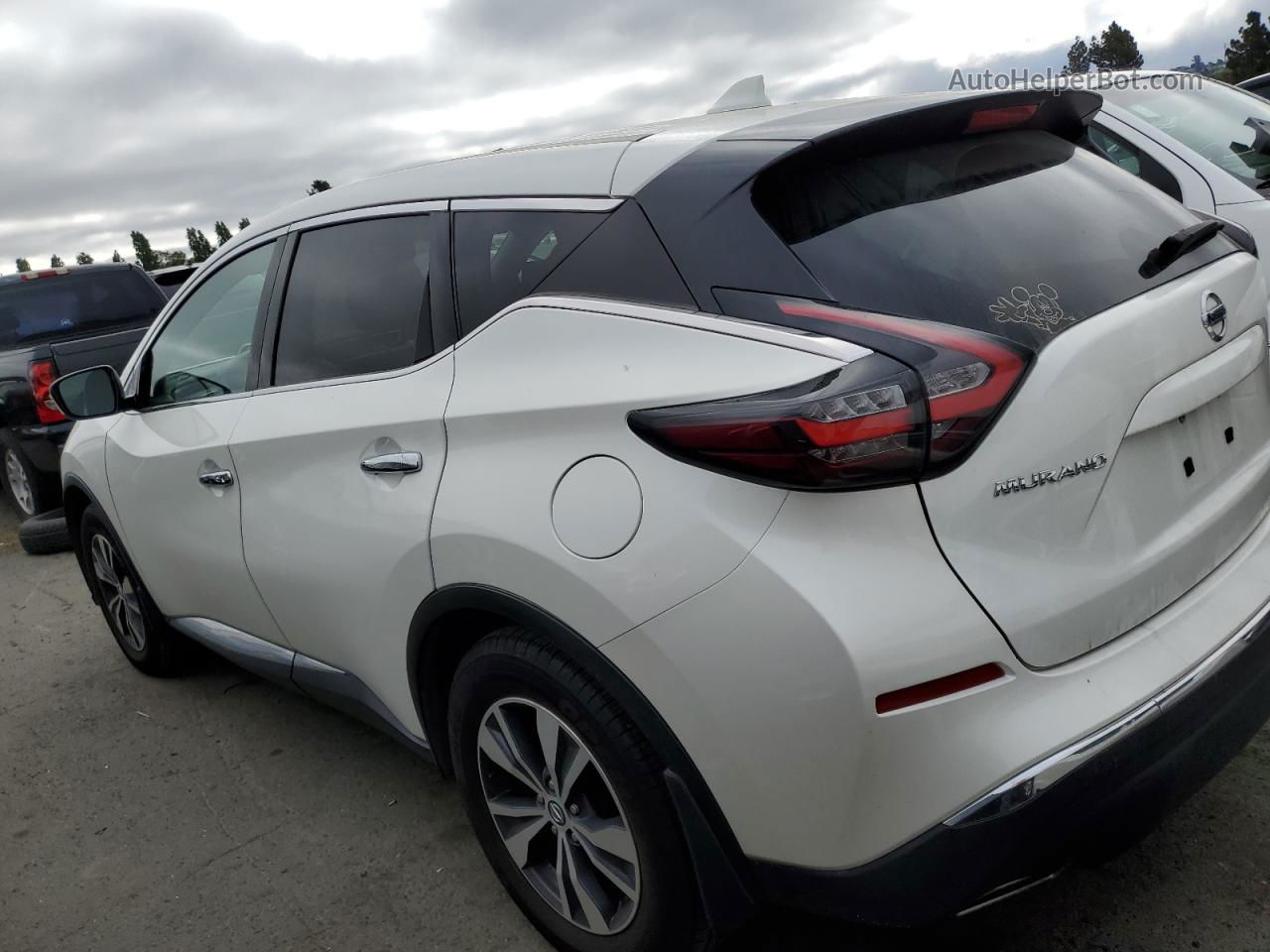 2019 Nissan Murano S White vin: 5N1AZ2MS2KN160724