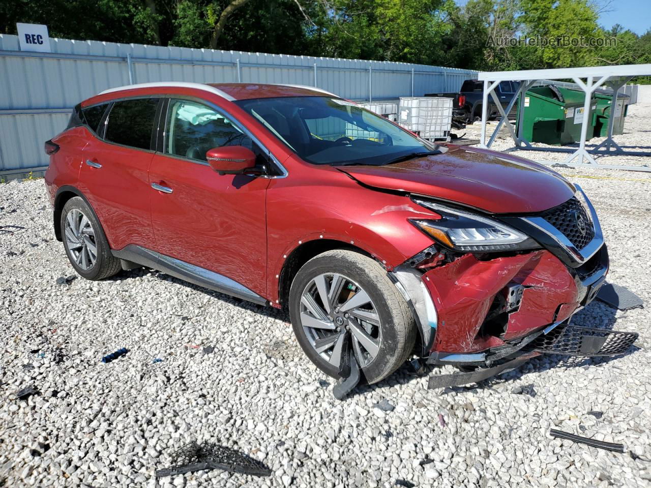 2019 Nissan Murano S Red vin: 5N1AZ2MS2KN160948