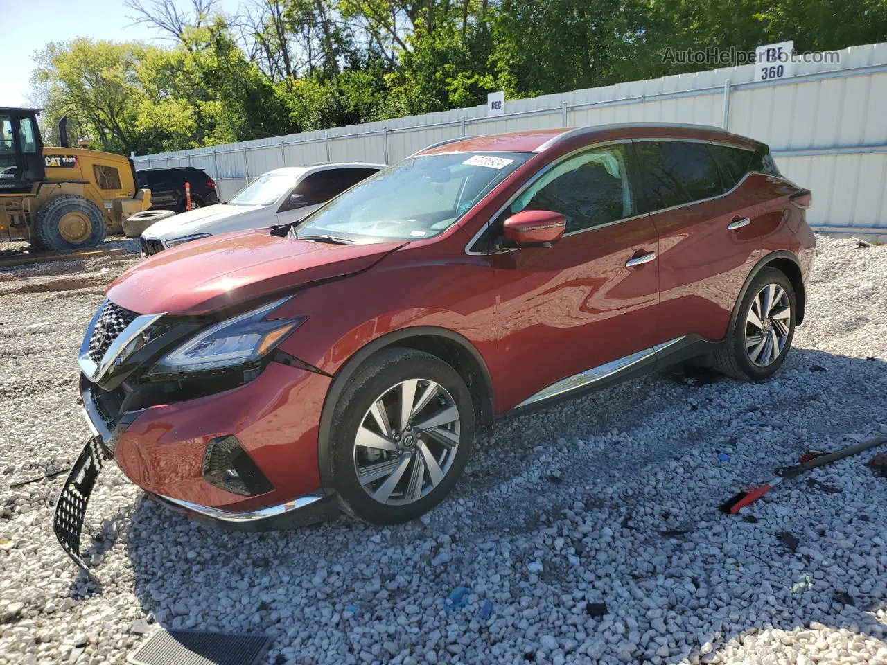 2019 Nissan Murano S Red vin: 5N1AZ2MS2KN160948