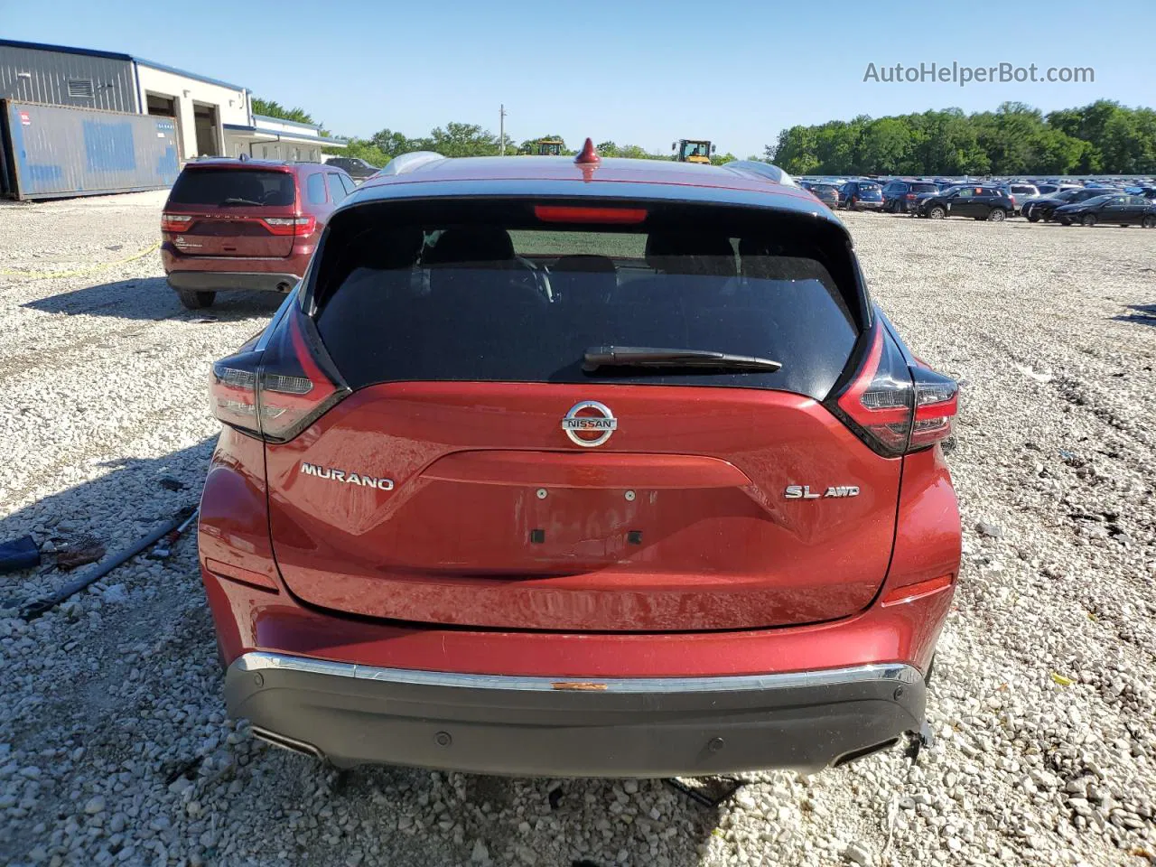 2019 Nissan Murano S Red vin: 5N1AZ2MS2KN160948