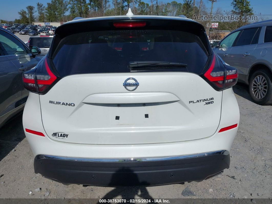 2019 Nissan Murano Platinum White vin: 5N1AZ2MS2KN165440