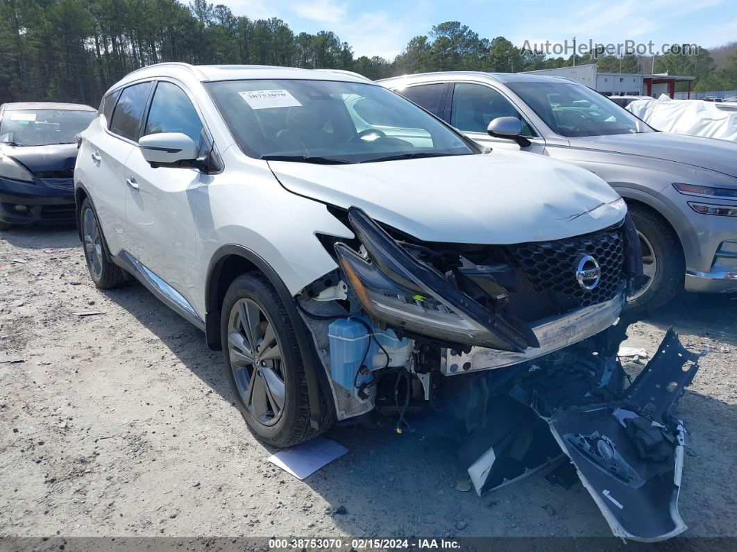 2019 Nissan Murano Platinum White vin: 5N1AZ2MS2KN165440