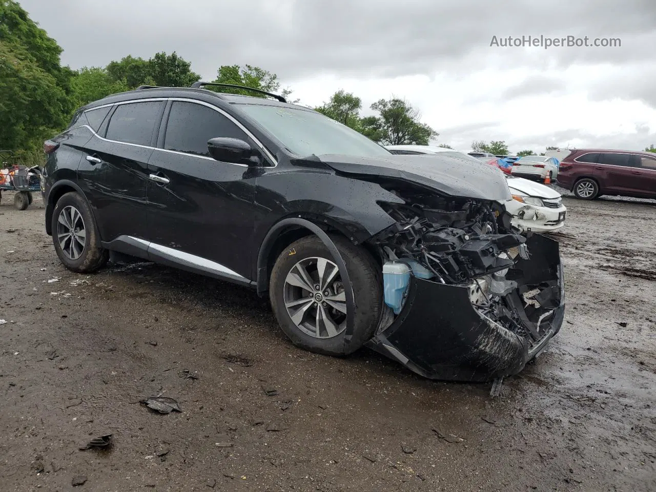 2019 Nissan Murano S Black vin: 5N1AZ2MS3KN134763