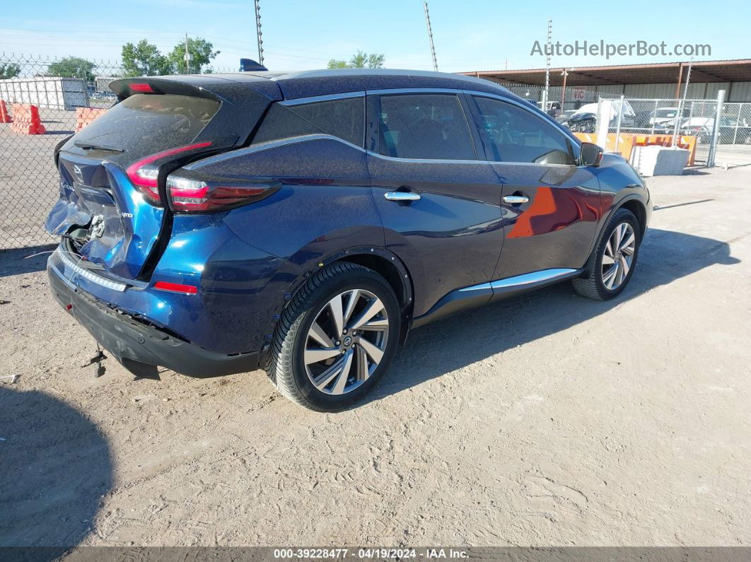 2019 Nissan Murano Sl Blue vin: 5N1AZ2MS3KN160831