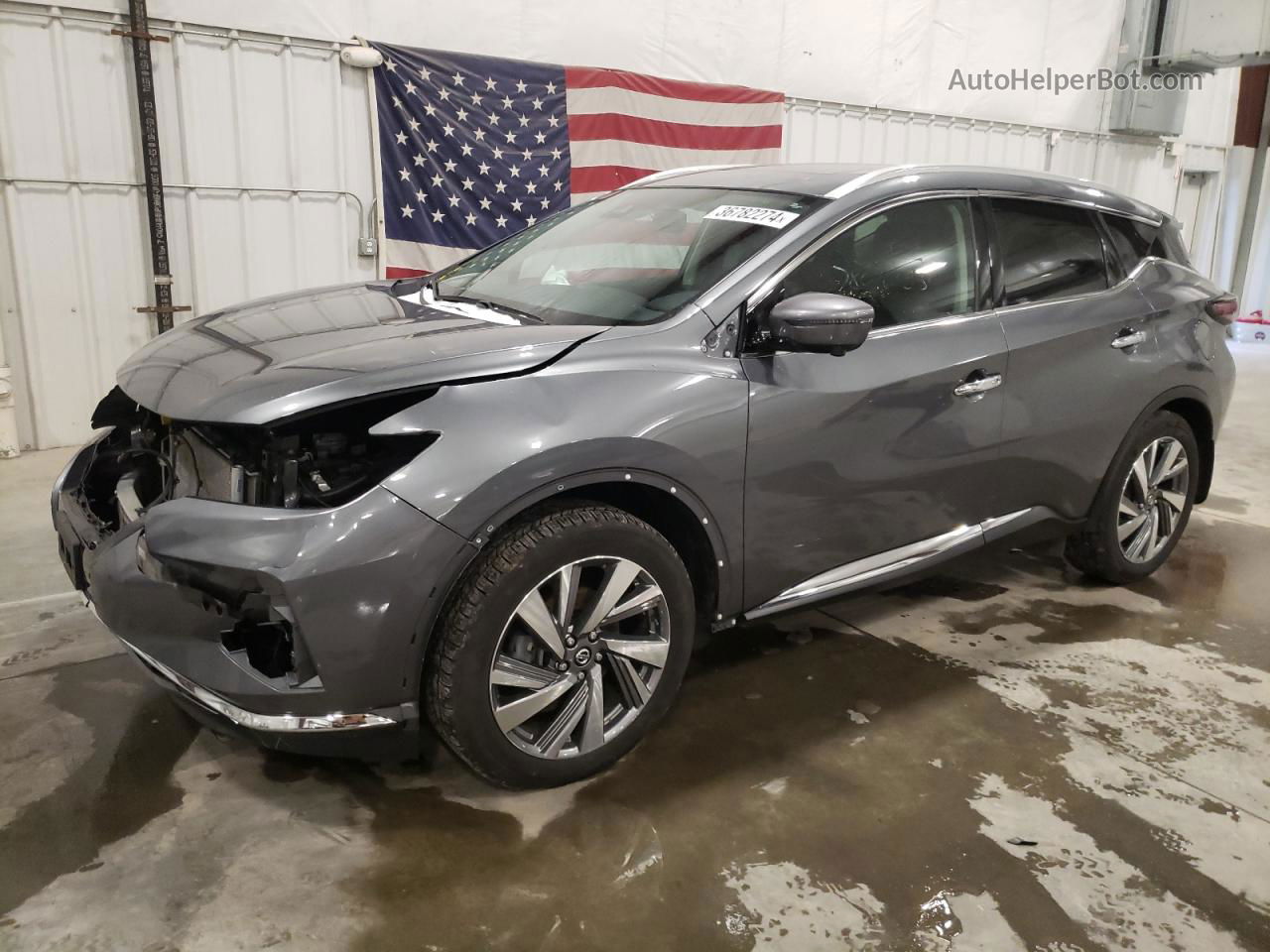 2019 Nissan Murano S Gray vin: 5N1AZ2MS3KN161431