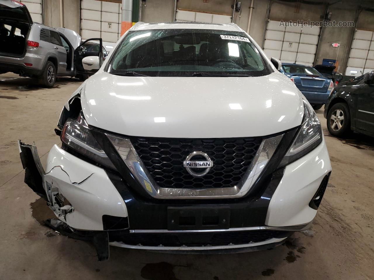 2019 Nissan Murano S White vin: 5N1AZ2MS3KN163812