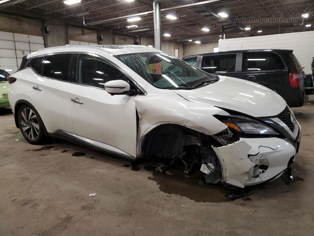 2019 Nissan Murano S White vin: 5N1AZ2MS3KN163812