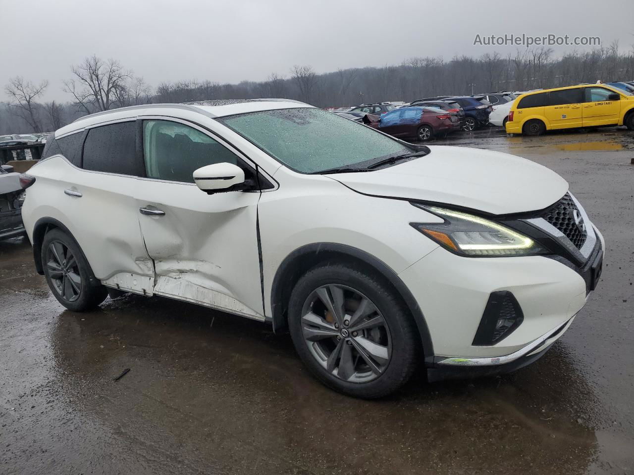 2019 Nissan Murano S White vin: 5N1AZ2MS4KN123397