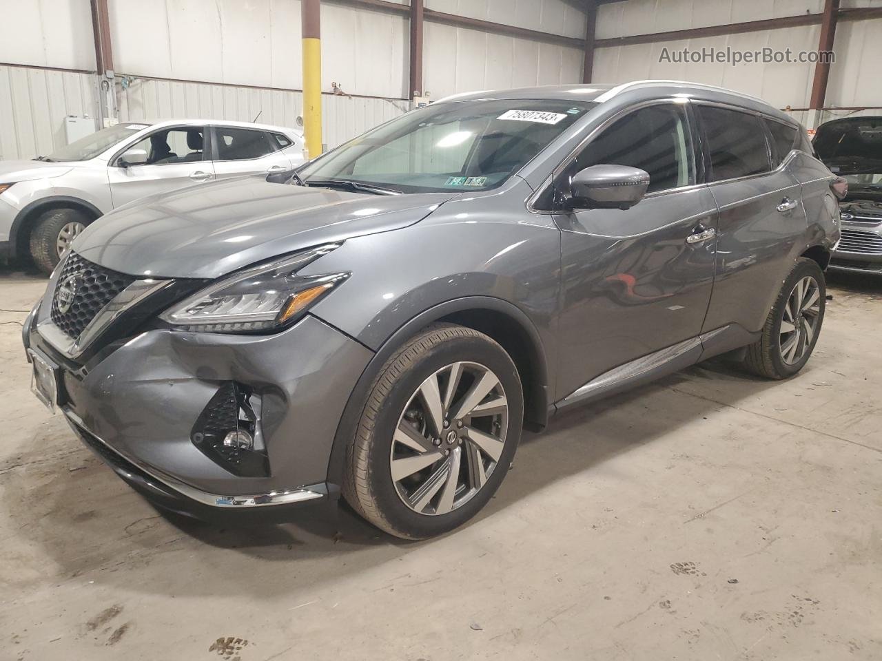 2019 Nissan Murano S Gray vin: 5N1AZ2MS4KN130561