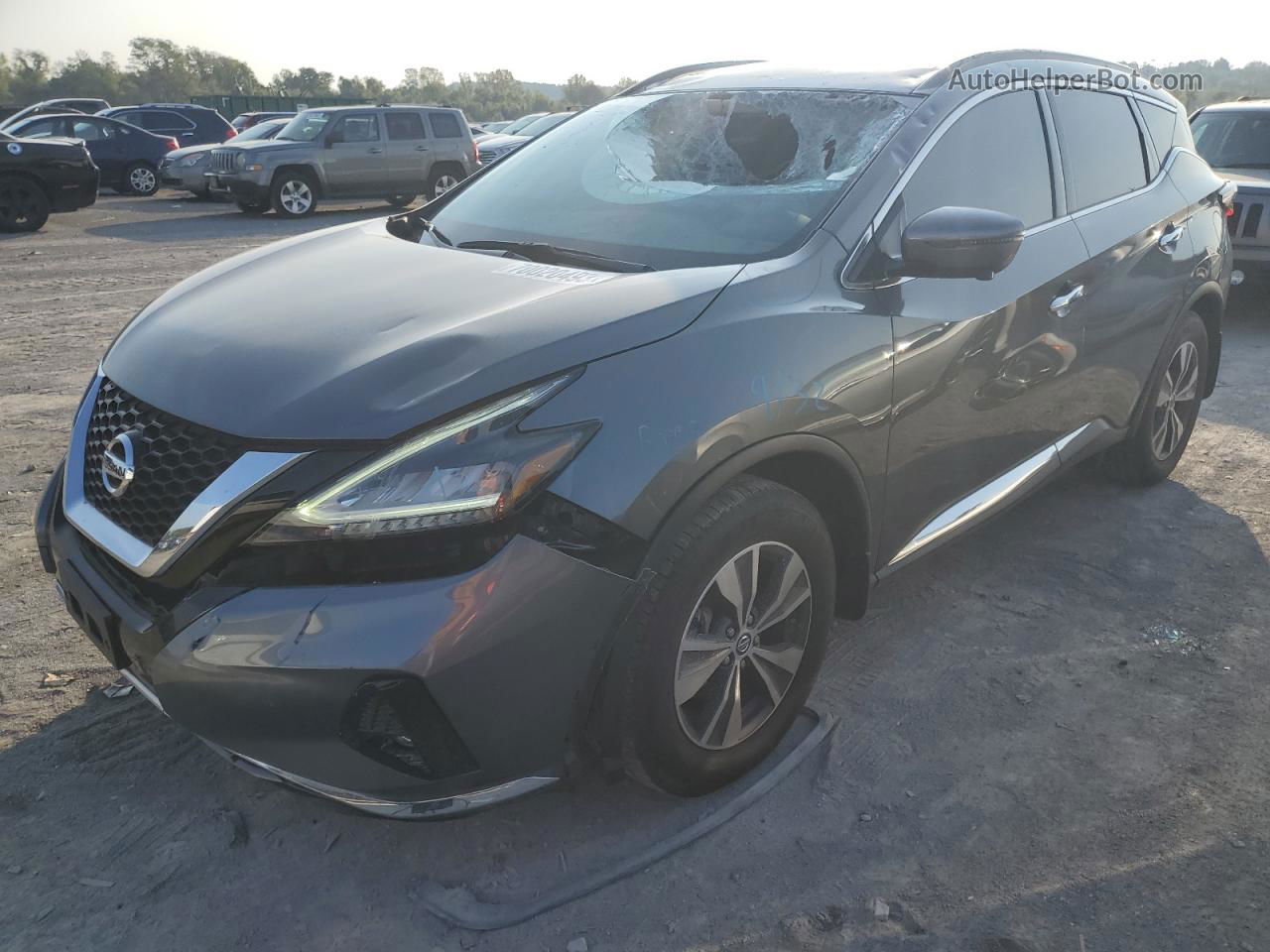 2019 Nissan Murano S Серый vin: 5N1AZ2MS4KN132634