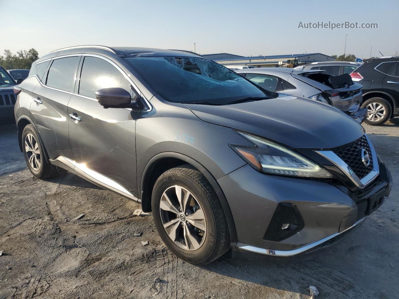 2019 Nissan Murano S Серый vin: 5N1AZ2MS4KN132634