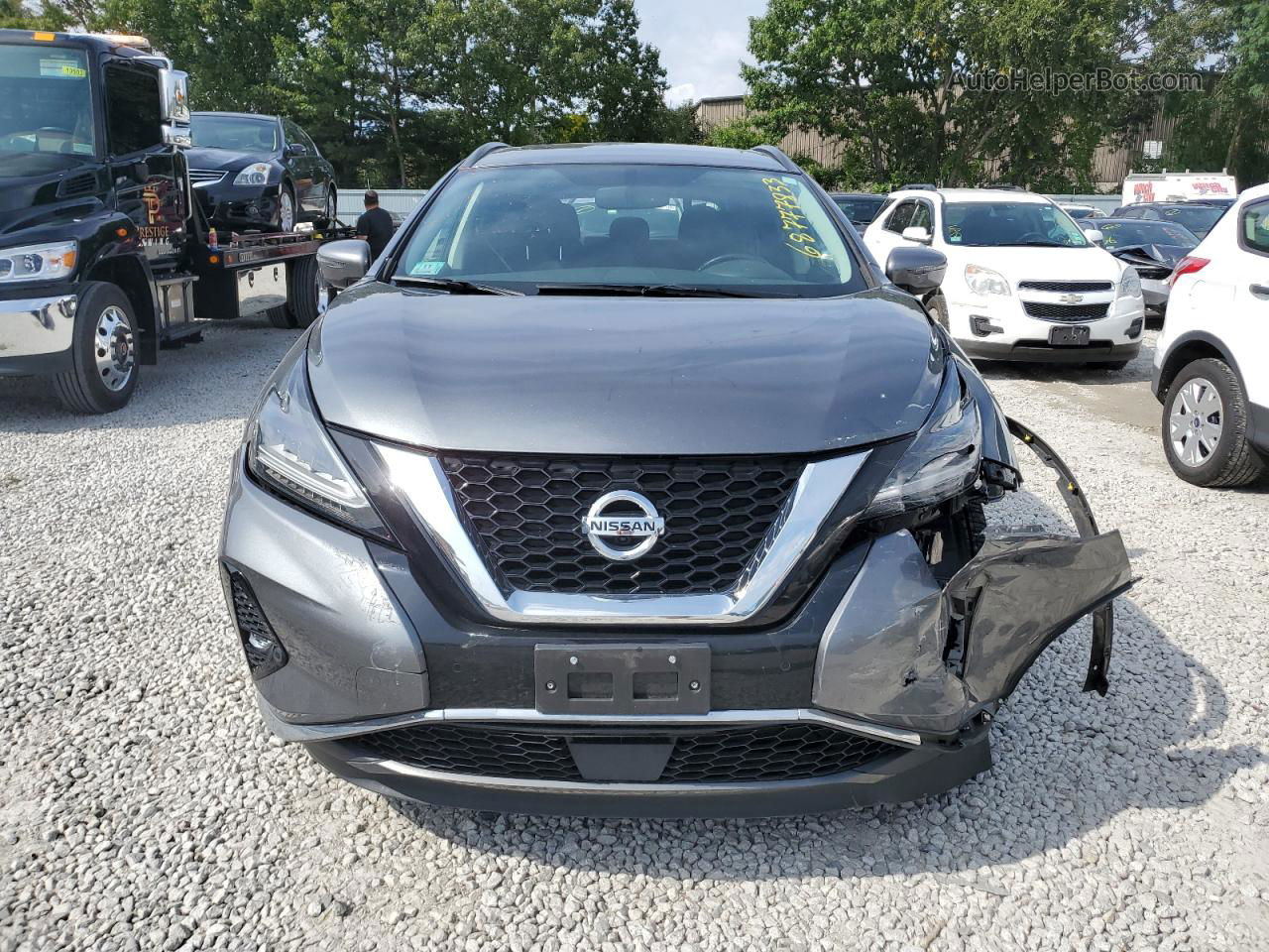 2019 Nissan Murano S Gray vin: 5N1AZ2MS4KN133802