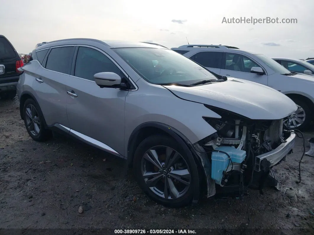 2019 Nissan Murano Platinum Серебряный vin: 5N1AZ2MS4KN133900