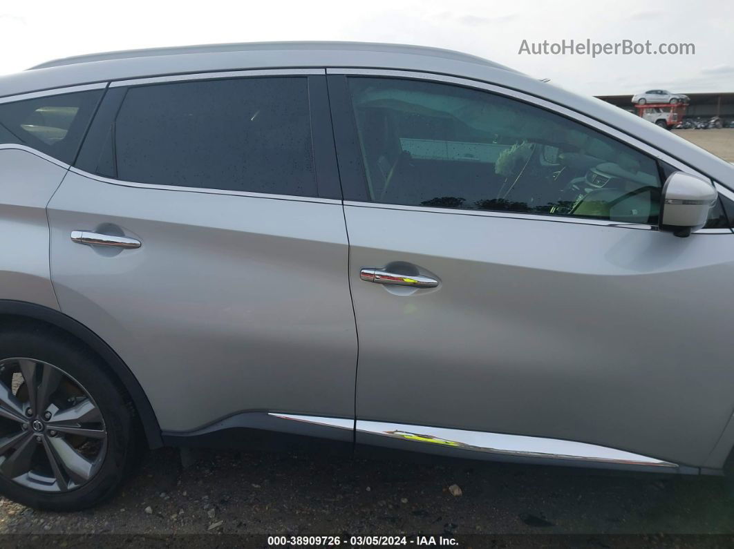 2019 Nissan Murano Platinum Серебряный vin: 5N1AZ2MS4KN133900