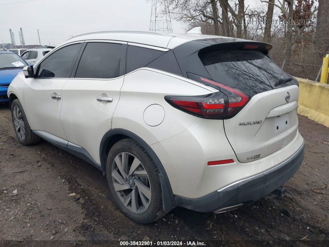 2019 Nissan Murano Sl White vin: 5N1AZ2MS4KN136814