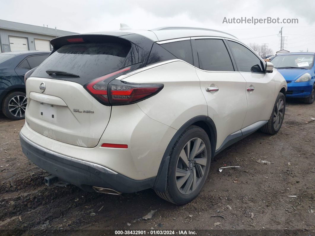 2019 Nissan Murano Sl Белый vin: 5N1AZ2MS4KN136814