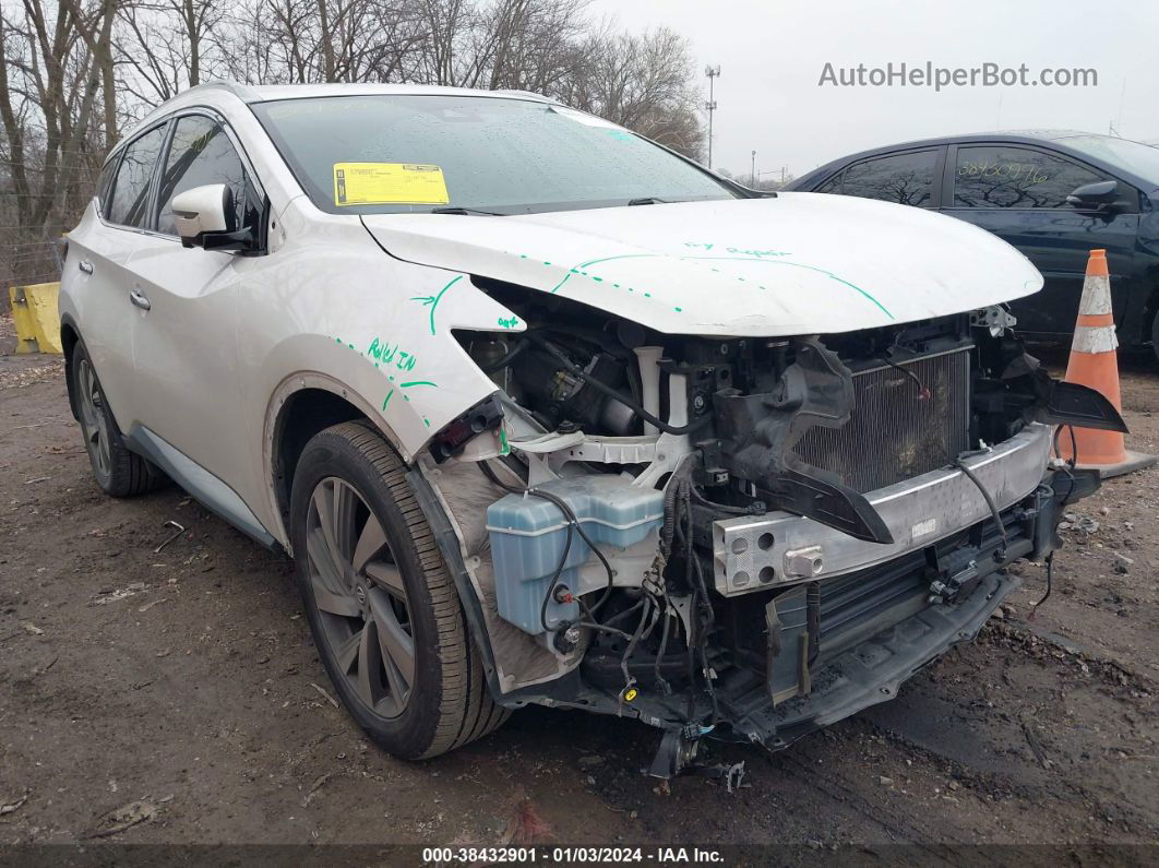 2019 Nissan Murano Sl White vin: 5N1AZ2MS4KN136814