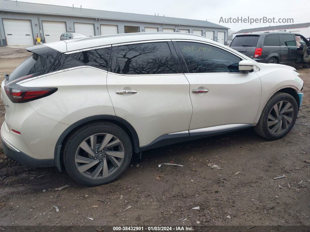 2019 Nissan Murano Sl White vin: 5N1AZ2MS4KN136814