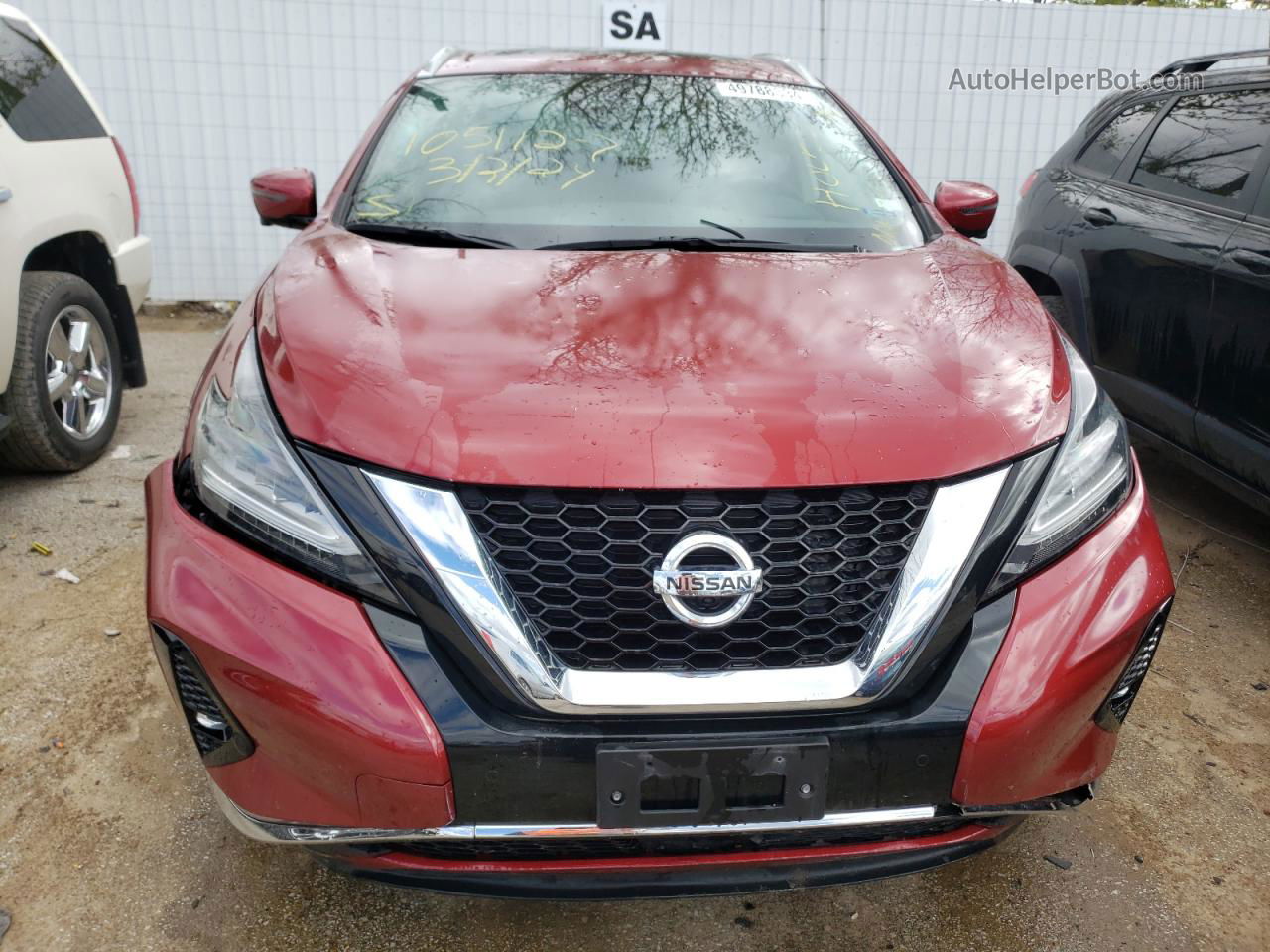 2019 Nissan Murano S Red vin: 5N1AZ2MS4KN143357