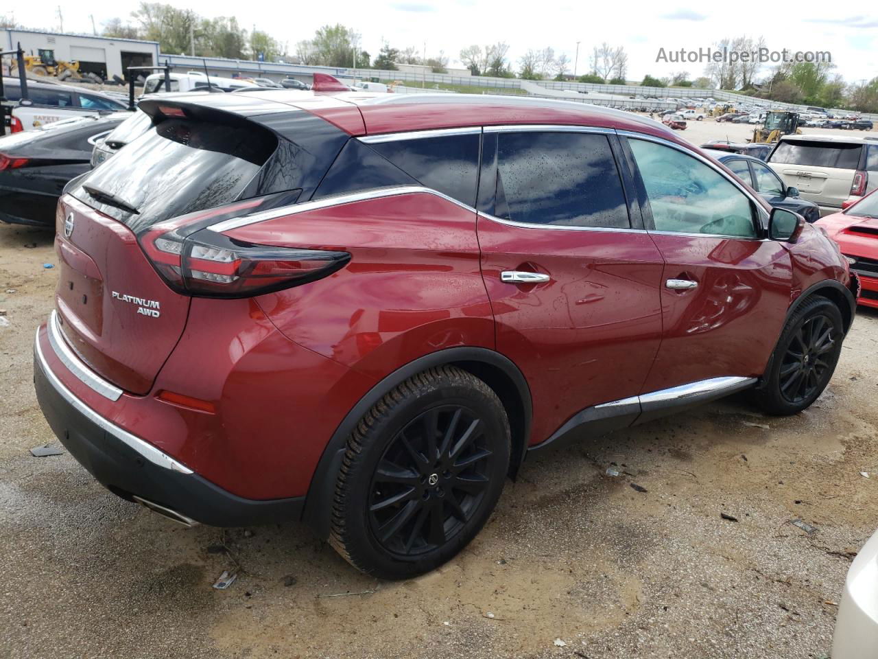 2019 Nissan Murano S Red vin: 5N1AZ2MS4KN143357